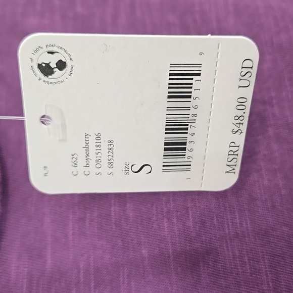 *NWT* We The Free Boysenberry Mock Neck Sleeveless Xena Tank School Work, size S - Picture 5 of 7